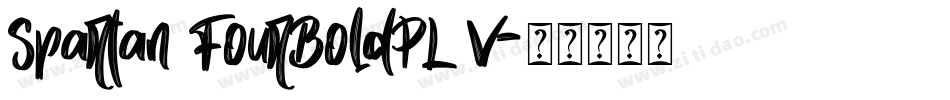 Spartan FourBoldPL V字体转换